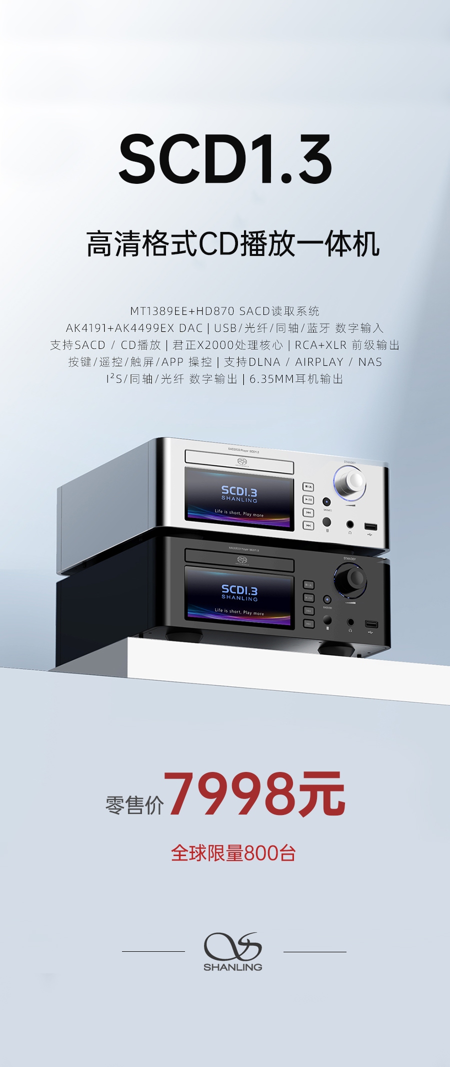 高清世界,由此開啟 | SCD1.3 高清格式SACD播放機重磅上市